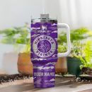 Minnesota Vikings NFL Camo Pattern Custom Stanley Quencher 30oz-40oz Stainless Steel Tumbler Hot And Cold Tumbler