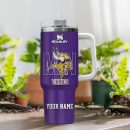 Minnesota Vikings NFL 3D Logo Custom Stanley Quencher 30oz-40oz Stainless Steel Tumbler Hot And Cold Tumbler