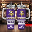 Minnesota Vikings NFL Custom Stanley Quencher 30oz-40oz Stainless Steel Tumbler Hot And Cold Tumbler