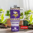 Minnesota Vikings NFL Custom Stanley Quencher 30oz-40oz Stainless Steel Tumbler Hot And Cold Tumbler
