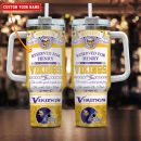 Minnesota Vikings NFL Custom Stanley Quencher 30oz-40oz Stainless Steel Tumbler Hot And Cold Tumbler