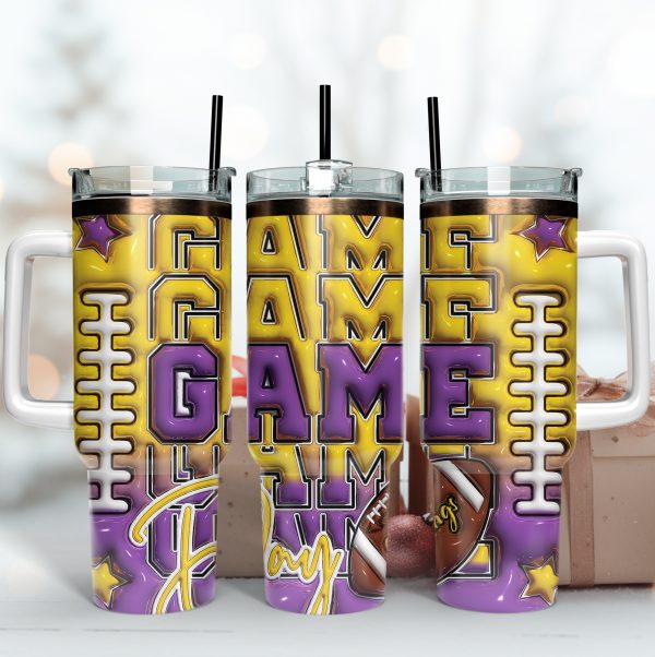 Minnesota Vikings NFL Game Day Custom Stanley Quencher 30oz-40oz Stainless Steel Tumbler Hot And Cold Tumbler