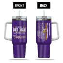 Minnesota Vikings NFL Custom Stanley Quencher 30oz-40oz Stainless Steel Tumbler Hot And Cold Tumbler