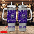 Minnesota Vikings NFL Custom Stanley Quencher 30oz-40oz Stainless Steel Tumbler Hot And Cold Tumbler