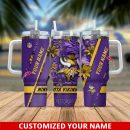 Minnesota Vikings NFL Custom Stanley Quencher 30oz-40oz Stainless Steel Tumbler Hot And Cold Tumbler
