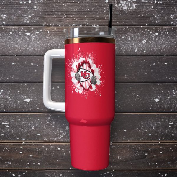Kansas City Chiefs NFL Sports Custom Stanley Quencher 30oz-40oz Stainless Steel Tumbler Hot And Cold Tumbler - Image 2