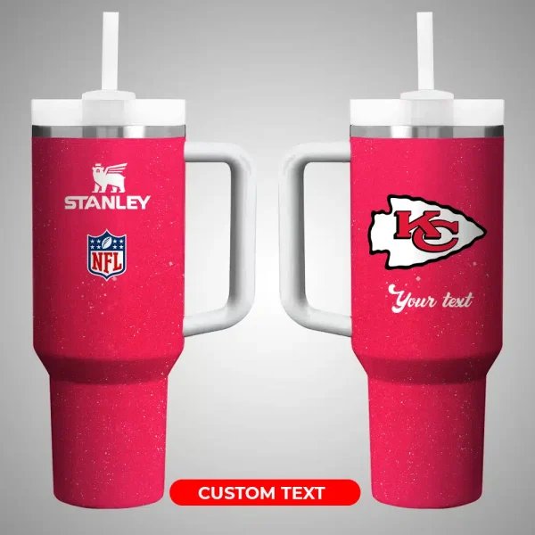 Kansas City Chiefs NFL Custom Stanley Quencher 30oz-40oz Stainless Steel