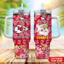 Kansas City Chiefs NFL Tropical Floral Custom Stanley Quencher 30oz-40oz Stainless Steel
