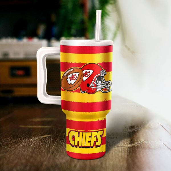 Kansas City Chiefs NFL Custom Stanley Quencher 30oz-40oz Stainless Steel - Image 2