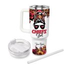 Kansas City Chiefs NFL Custom Stanley Quencher 30oz-40oz Stainless Steel Tumbler Hot And Cold Tumbler
