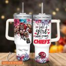 Kansas City Chiefs NFL Custom Stanley Quencher 30oz-40oz Stainless Steel Tumbler Hot And Cold Tumbler