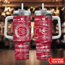 Kansas City Chiefs NFL Camo Pattern Custom Stanley Quencher 30oz-40oz Stainless Steel Tumbler Hot And Cold Tumbler