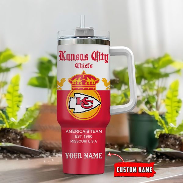 Kansas City Chiefs NFL Corona Extra Custom Stanley Quencher 30oz-40oz Stainless Steel Tumbler Hot And Cold Tumbler - Image 2