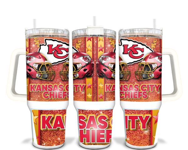 Kansas City Chiefs NFL Custom Stanley Quencher 30oz-40oz Stainless Steel Tumbler Hot And Cold Tumbler