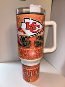Kansas City Chiefs NFL Custom Stanley Quencher 30oz-40oz Stainless Steel Tumbler Hot And Cold Tumbler