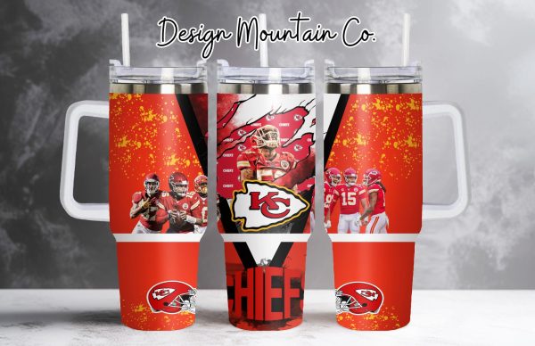 Kansas City Chiefs NFL Custom Stanley Quencher 30oz-40oz Stainless Steel Tumbler Hot And Cold Tumbler