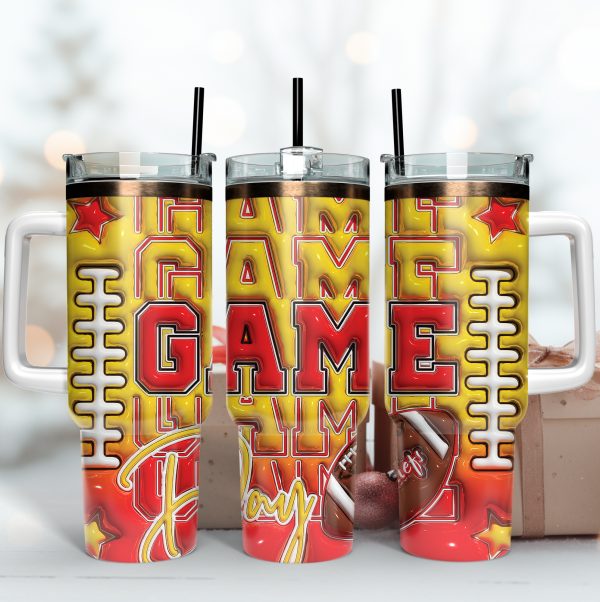 Kansas City Chiefs NFL Game Day Custom Stanley Quencher 30oz-40oz Stainless Steel Tumbler Hot And Cold Tumbler