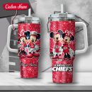 NFL Kansas City Chiefs Mickey And Minnie Couple Custom Stanley Quencher 30oz-40oz Stainless Steel Tumbler Hot And Cold Tumbler