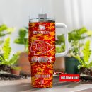 Kansas City Chiefs NFL Camouflage Silver Logo Custom Stanley Quencher 30oz-40oz Stainless Steel Tumbler Hot And Cold Tumbler