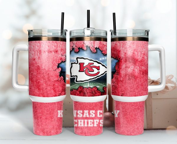 Kansas City Chiefs NFL Custom Stanley Quencher 30oz-40oz Stainless Steel Tumbler Hot And Cold Tumbler