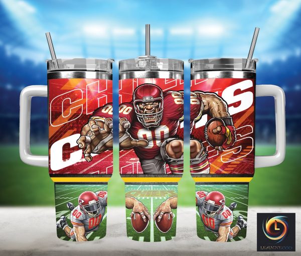 Kansas City Chiefs NFL Mascot Custom Stanley Quencher 30oz-40oz Stainless Steel Tumbler Hot And Cold Tumbler