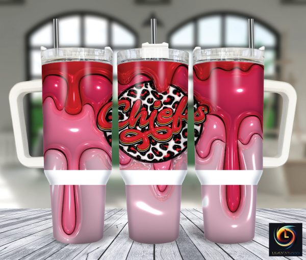 Kansas City Chiefs NFL Custom Stanley Quencher 30oz-40oz Stainless Steel Tumbler Hot And Cold Tumbler