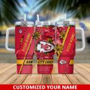 Kansas City Chiefs NFL Custom Stanley Quencher 30oz-40oz Stainless Steel Tumbler Hot And Cold Tumbler