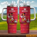Kansas City Chiefs NFL Mickey Mouse Custom Stanley Quencher 30oz-40oz Stainless Steel Tumbler Hot And Cold Tumbler