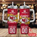 Kansas City Chiefs NFL Custom Stanley Quencher 30oz-40oz Stainless Steel Tumbler Hot And Cold Tumbler