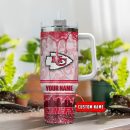 Kansas City Chiefs NFL Glitter Custom Stanley Quencher 30oz-40oz Stainless Steel Tumbler Hot And Cold Tumbler