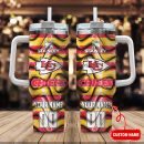 Kansas City Chiefs NFL Custom Stanley Quencher 30oz-40oz Stainless Steel Tumbler Hot And Cold Tumbler