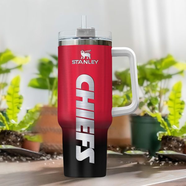 Kansas City Chiefs NFL Custom Stanley Quencher 30oz-40oz Stainless Steel Tumbler Hot And Cold Tumbler - Image 2