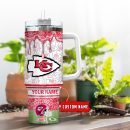 Kansas City Chiefs NFL Glitter Custom Stanley Quencher 30oz-40oz Stainless Steel Tumbler Hot And Cold Tumbler