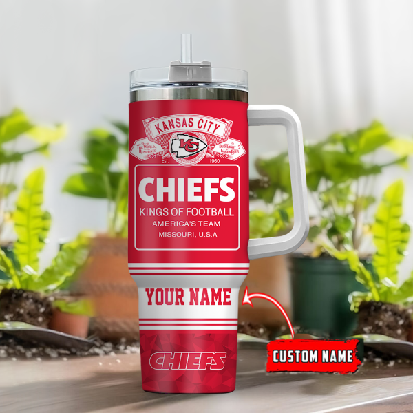 Kansas City Chiefs NFL Bud Light Custom Stanley Quencher 30oz-40oz Stainless Steel Tumbler Hot And Cold Tumbler - Image 2