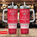Kansas City Chiefs NFL Custom Stanley Quencher 30oz-40oz Stainless Steel Tumbler Hot And Cold Tumbler