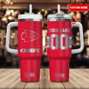 Kansas City Chiefs NFL Laser Engraved Effect Custom Stanley Quencher 30oz-40oz Stainless Steel Tumbler Hot And Cold Tumbler