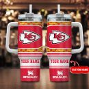 Kansas City Chiefs NFL Custom Stanley Quencher 30oz-40oz Stainless Steel Tumbler Hot And Cold Tumbler