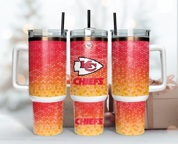 Kansas City Chiefs NFL Custom Stanley Quencher 30oz-40oz Stainless Steel Tumbler Hot And Cold Tumbler