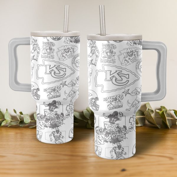 Kansas City Chiefs NFL Custom Stanley Quencher 30oz-40oz Stainless Steel Tumbler Hot And Cold Tumbler
