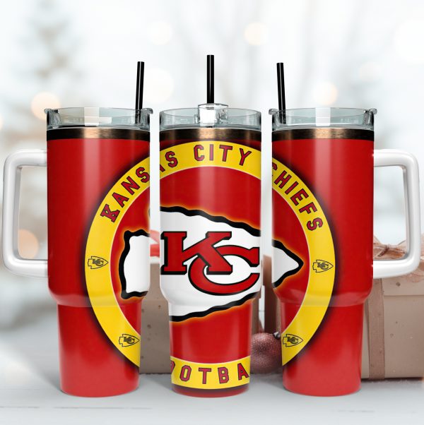 Kansas City Chiefs NFL Custom Stanley Quencher 30oz-40oz Stainless Steel Tumbler Hot And Cold Tumbler