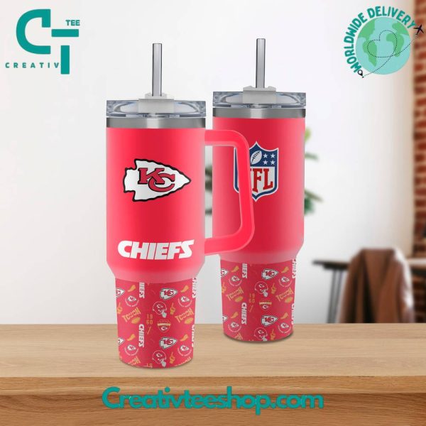 Kansas City Chiefs NFL Custom Stanley Quencher 30oz-40oz Stainless Steel Tumbler Hot And Cold Tumbler