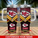 Kansas City Chiefs NFL Custom Stanley Quencher 30oz-40oz Stainless Steel Tumbler Hot And Cold Tumbler