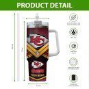 Kansas City Chiefs NFL Custom Stanley Quencher 30oz-40oz Stainless Steel Tumbler Hot And Cold Tumbler
