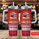 Kansas City Chiefs NFL Fan Cave Custom Stanley Quencher 30oz-40oz Stainless Steel Tumbler Hot And Cold Tumbler