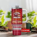 Kansas City Chiefs NFL Fan Cave Custom Stanley Quencher 30oz-40oz Stainless Steel Tumbler Hot And Cold Tumbler