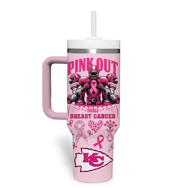 Kansas City Chiefs NFL Custom Stanley Quencher 30oz-40oz Stainless Steel Tumbler Hot And Cold Tumbler - Image 2