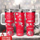 Kansas City Chiefs NFL Custom Stanley Quencher 30oz-40oz Stainless Steel Tumbler Hot And Cold Tumbler
