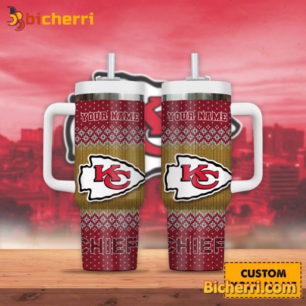 Kansas City Chiefs NFL Custom Stanley Quencher 30oz-40oz Stainless Steel Tumbler Hot And Cold Tumbler