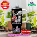 Kansas City Chiefs NFL Custom Stanley Quencher 30oz-40oz Stainless Steel Tumbler