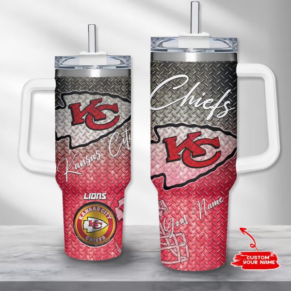 Kansas City Chiefs NFL Custom Stanley Quencher 30oz-40oz Stainless Steel Tumbler Hot And Cold Tumbler